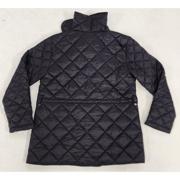 Athleta Whisper Featherless Wrap Coat Black Medium - Picture 5 of 8